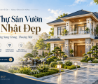Biệt Thự Sân Vườn Mái Nhật Đẹp – Không Gian Sống Sang Trọng, Thoáng Mát