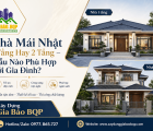 Nhà Mái Nhật 1 Tầng Hay 2 Tầng – Mẫu Nào Phù Hợp Với Gia Đình?