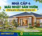 Nhà Cấp 4 Mái Nhật Sân Vườn – Không Gian Sống Đẹp, Thoáng Mát