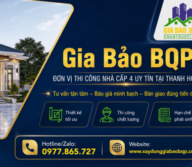 Gia Bảo BQP – Đơn Vị Thi Công Nhà Cấp 4 Uy Tín Tại Thanh Hóa