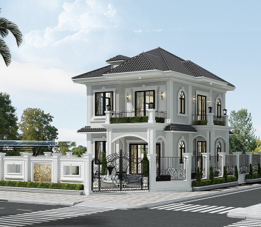 Mẫu Thiết Kế Biệt Thự 9x12m Tân Cổ Điển Sang Trọng