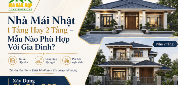 Nhà Mái Nhật 1 Tầng Hay 2 Tầng – Mẫu Nào Phù Hợp Với Gia Đình?
