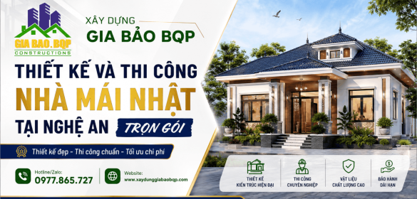 Thiết Kế Và Thi Công Nhà Mái Nhật Tại Nghệ An Trọn Gói