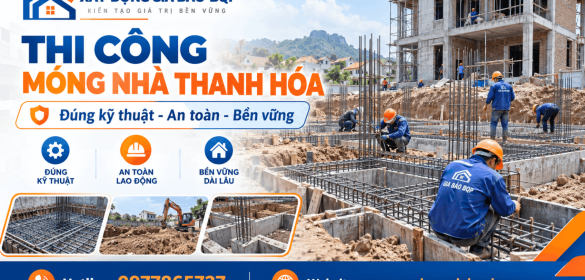 Thi Công Móng Nhà Thanh Hóa – Đúng Kỹ Thuật, An Toàn, Bền Vững