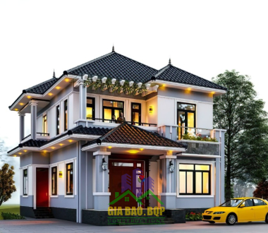 Mẫu thiết kế nhà mái Nhật 2 tầng đẹp xuất sắc nhất 2025